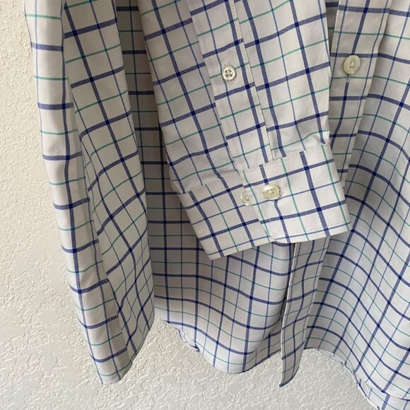 Brooks Brothers Regent Non-Iron Checkered windowpane Cotton Shirt Size XL - Picture 5 of 10